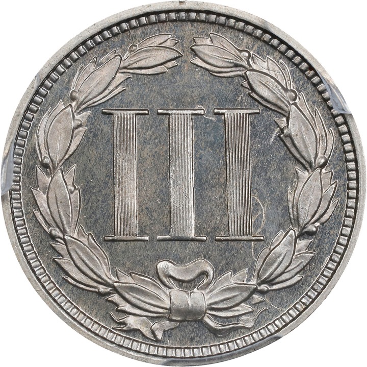 1868 3cN PR65 CAC thumbnail 3