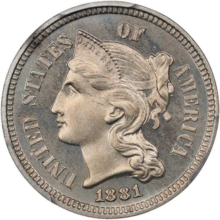 Image for 1881 3cN PR66 CAC