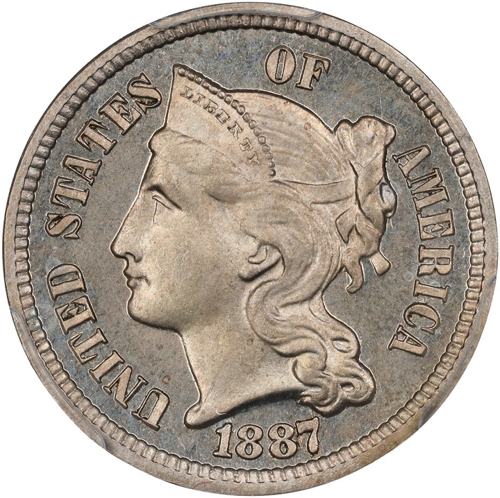 1887/6 3cN Strong Overdate VG10 thumbnail 20