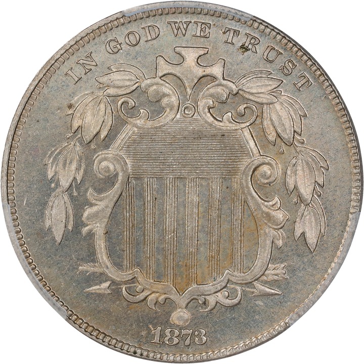 Image for 1873 5c Closed 3 PR64