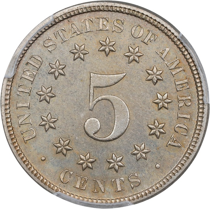1873 5c Closed 3 PR64 thumbnail 2