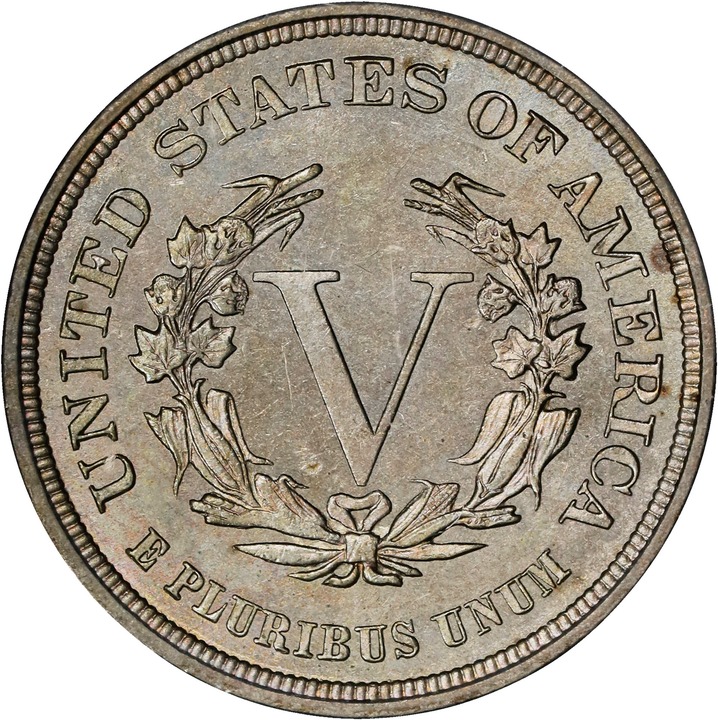 Liberty (V) Nickel 5c No Cents, 1883 [Type] AU58 thumbnail 16