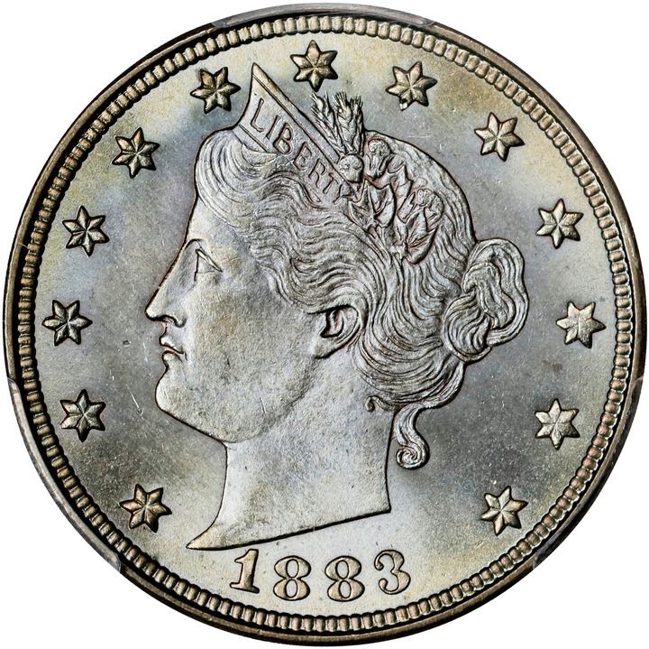Image for 1883 5c Cents MS67