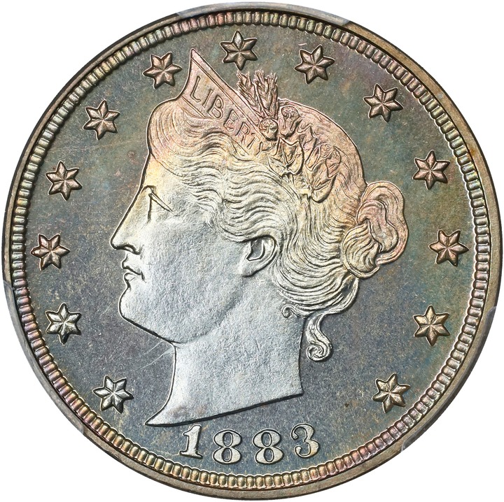 Image for 1883 5c Cents PR67