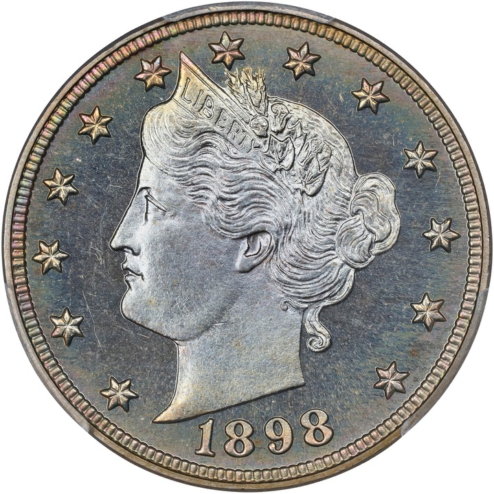 1898 5c PR66 thumbnail 3