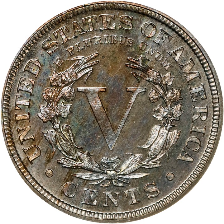 1902 5c PR65 thumbnail 2