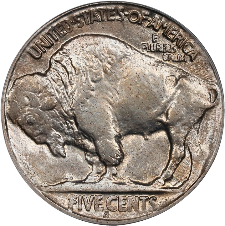 1921-S 5c MS64 CAC thumbnail 2