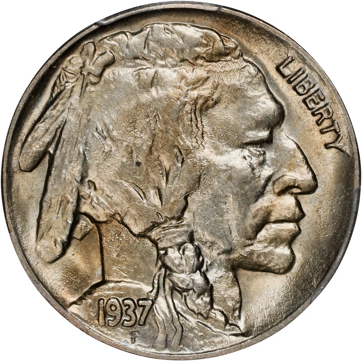 Image for 1937-D 5c 3 Legs MS63