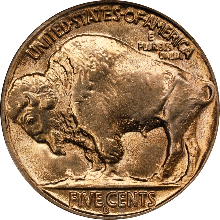 1938-D/S 5c Buffalo MS66 thumbnail 6