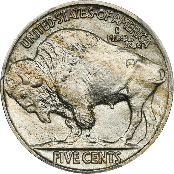 1913 5c Buffalo, Matte Finish, Type 2 PR60 thumbnail 21
