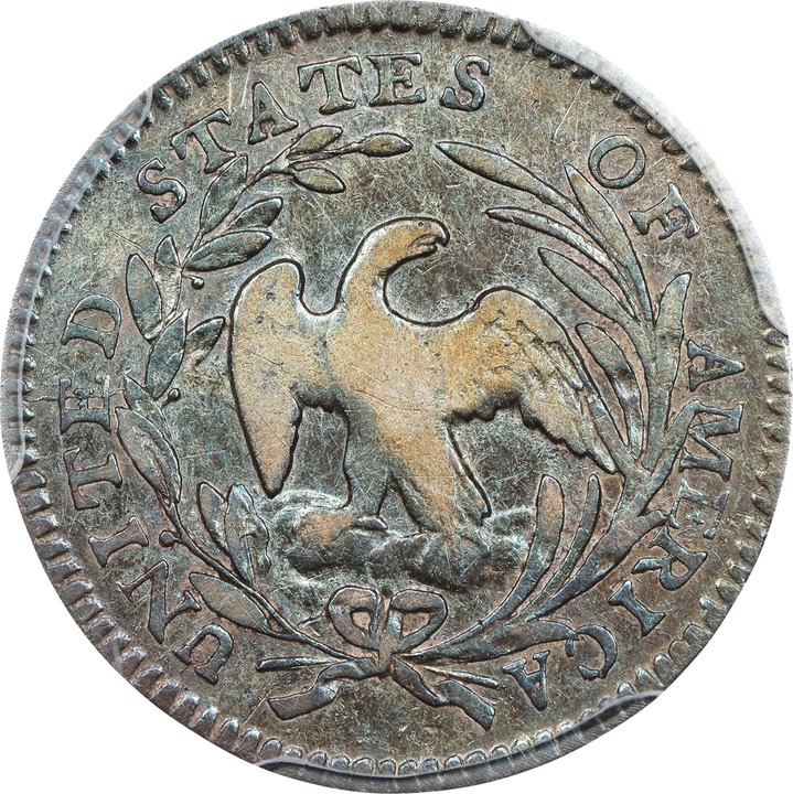 Draped Bust Half Dime H10c Small Eagle, 1796-1797 [Type] XF45 thumbnail 10