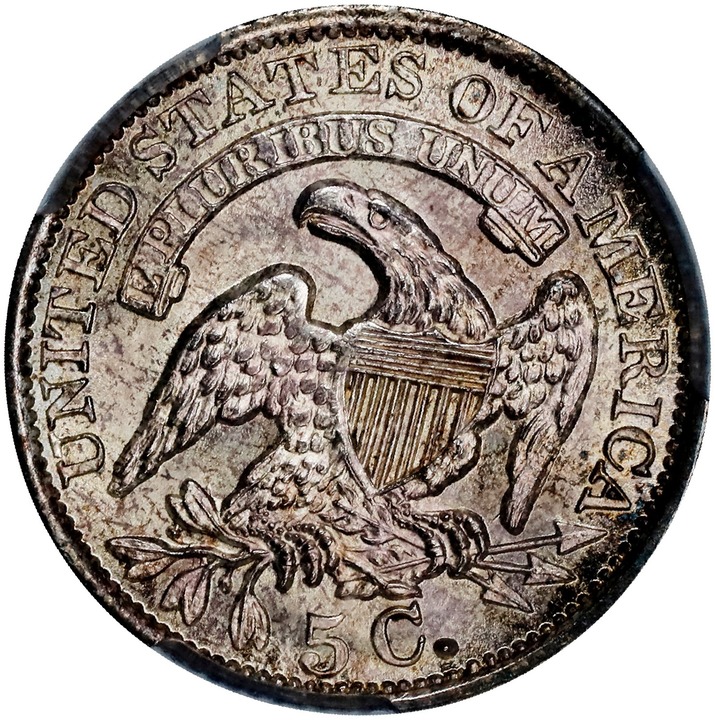 1835 H10c Large Date, Large 5C MS68 thumbnail 6