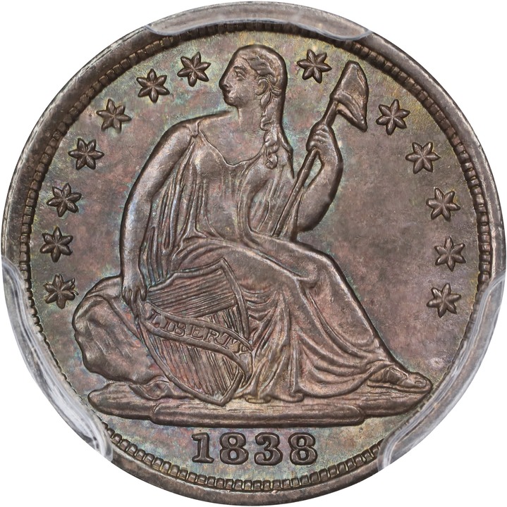 1838 H10c No Drapery, Large Stars MS thumbnail 15