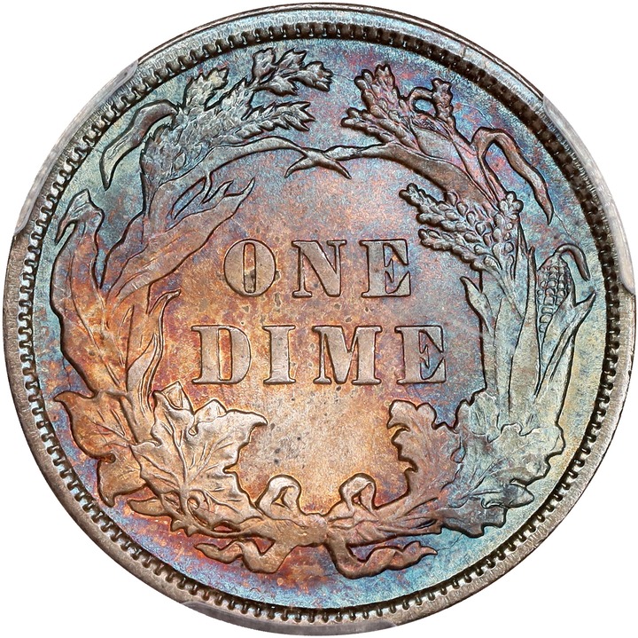1891 10c MS67 CAC thumbnail 2
