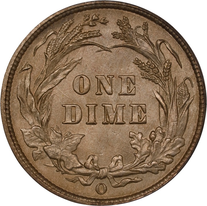 1896-O 10c MS64 thumbnail 2
