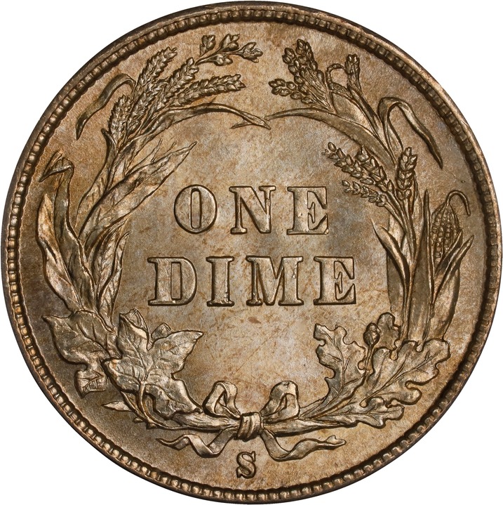 1896-S 10c MS60 thumbnail 10