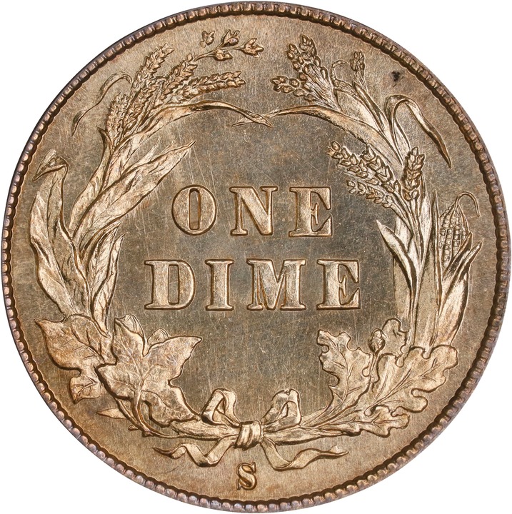 1897-S 10c MS64 thumbnail 2