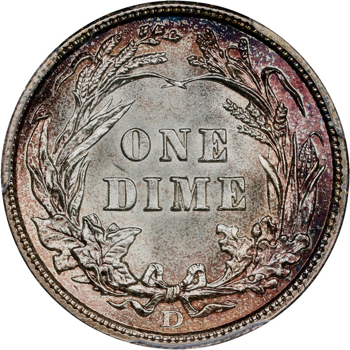 1906-D 10c MS64 thumbnail 2