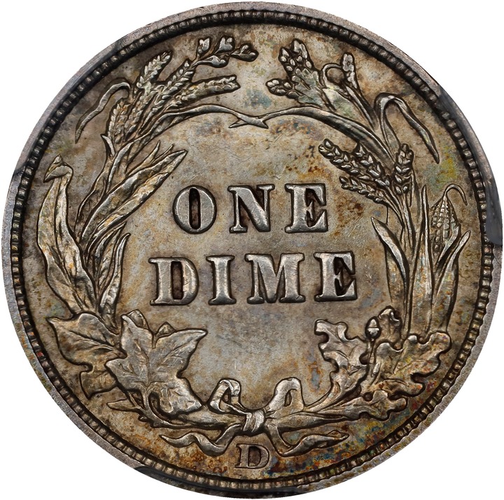 1907-D 10c MS63 thumbnail 2