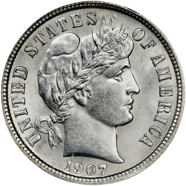 1907-S 10c MS thumbnail 3
