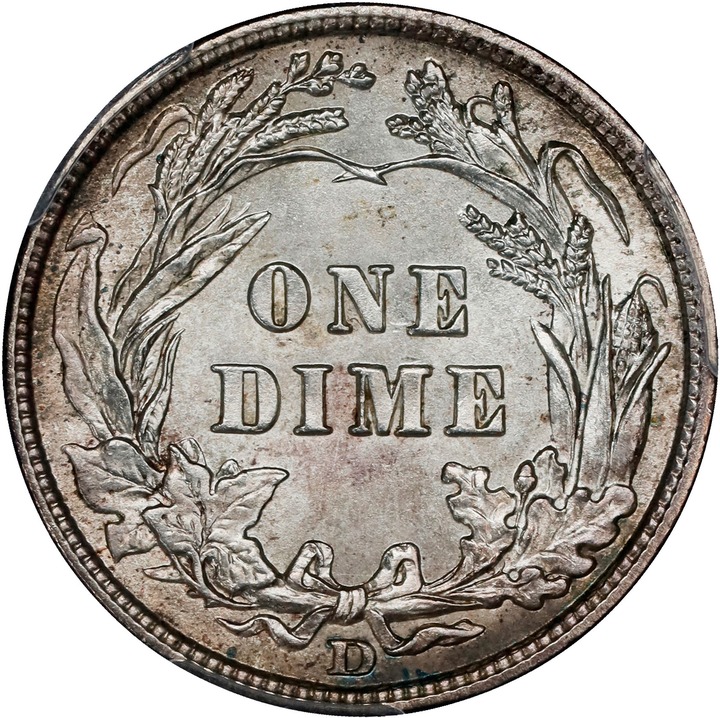 1908-D 10c MS64 thumbnail 2