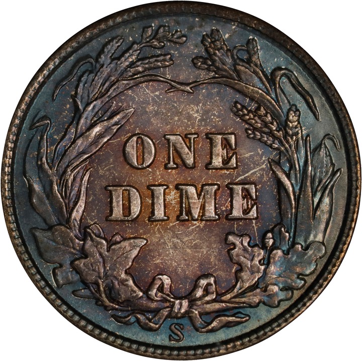 1909-S 10c MS65 thumbnail 2
