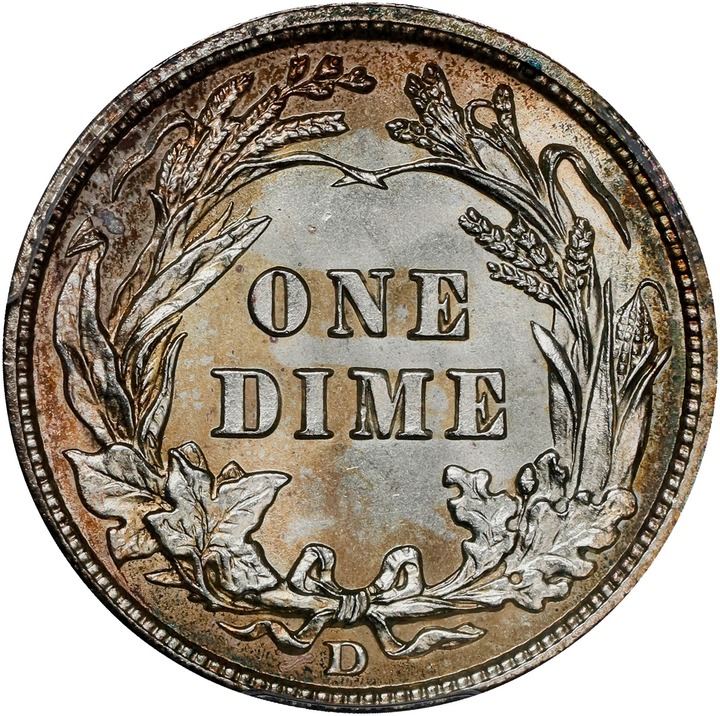1910-D 10c MS64 thumbnail 2