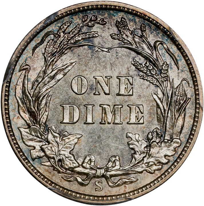 1912-S 10c MS62 thumbnail 2