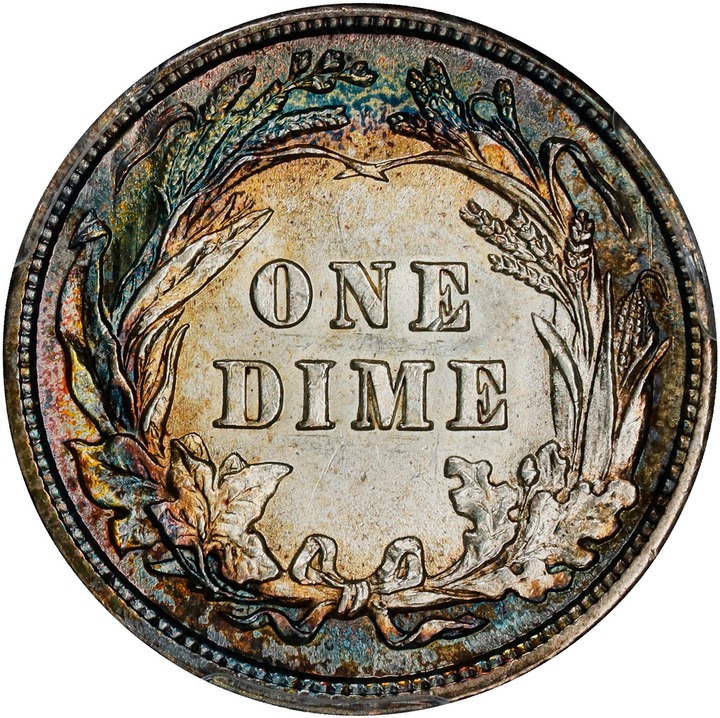 1916 10c Barber MS63 thumbnail 2