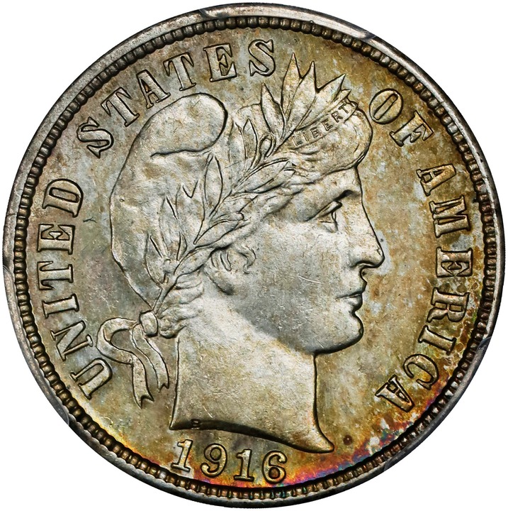 1916-S 10c Barber MS thumbnail 3