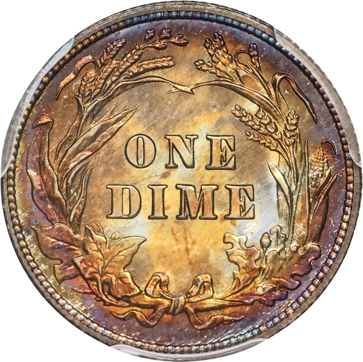 Barber Dime 10c 1892-1916 [Type] PR68 thumbnail 6