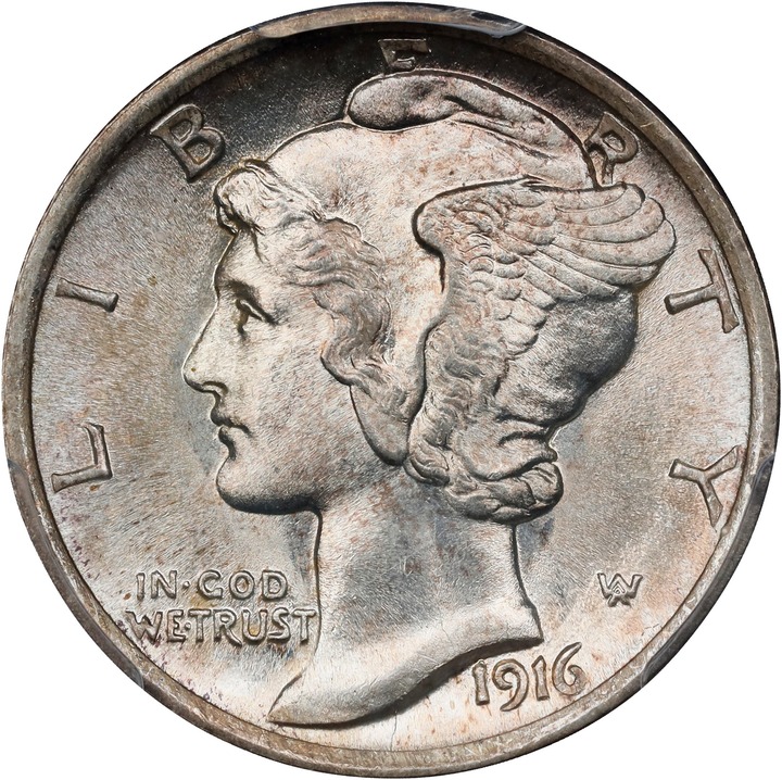 Image for 1916 10c Mercury MS FB MS67 FB