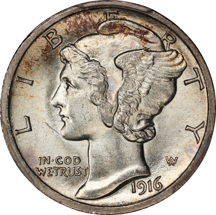 1916-D 10c MS FB thumbnail 8