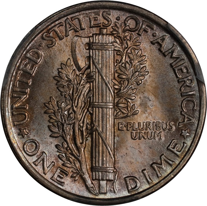 1917 10c MS FB MS64 FB thumbnail 2
