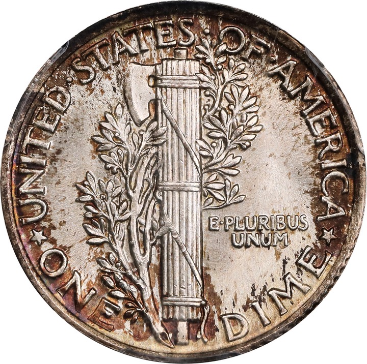 1918 10c MS FB MS66 FB thumbnail 4