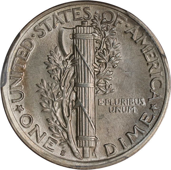 1920-S 10c MS61 thumbnail 2
