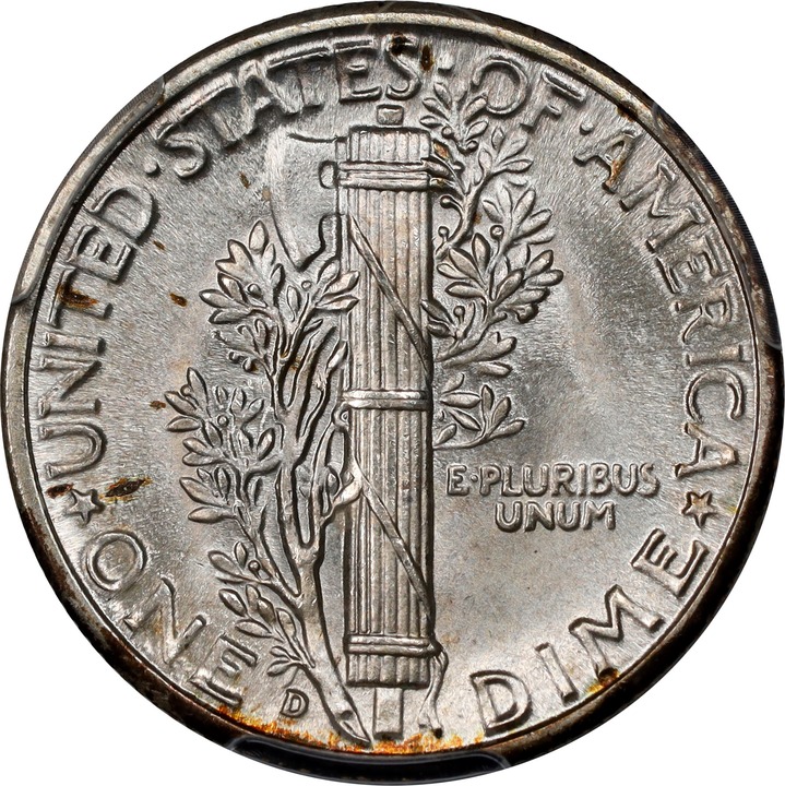1945-D 10c MS FB MS68 FB thumbnail 10