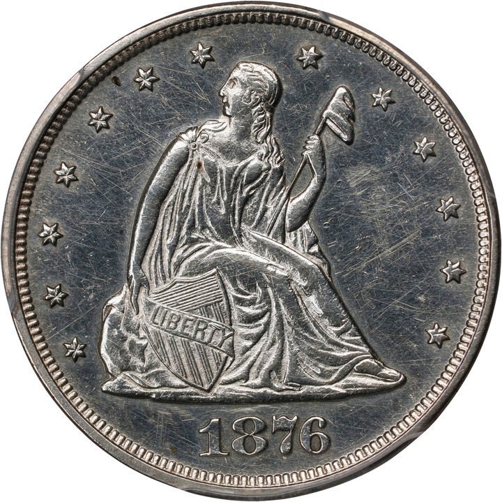 Twenty-Cent Piece 20c Seated Liberty, 1875-1878 [Type] XF40 thumbnail 15