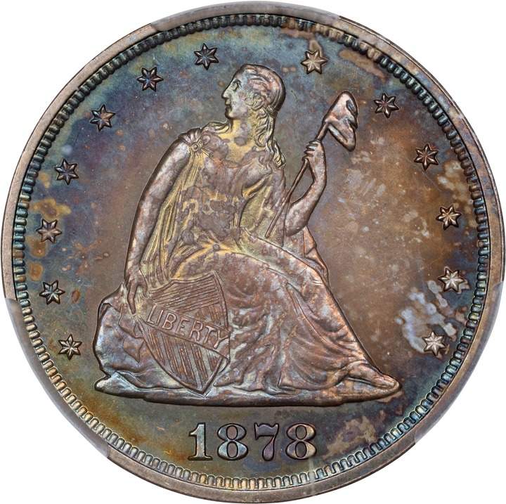 Twenty-Cent Piece 20c Seated Liberty, 1875-1878 [Type] PR66 thumbnail 3