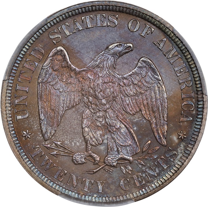 Twenty-Cent Piece 20c Seated Liberty, 1875-1878 [Type] PR66 thumbnail 4