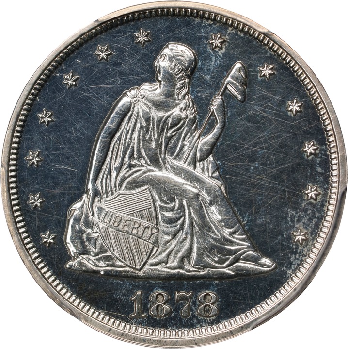Twenty-Cent Piece 20c Seated Liberty, 1875-1878 [Type] XF40 thumbnail 19