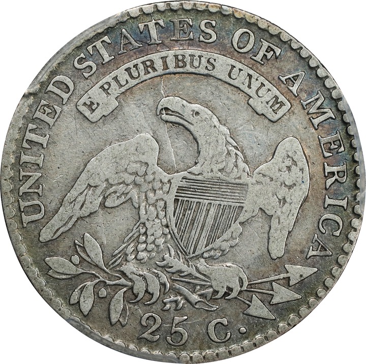 1818/5 25c VG10 CAC thumbnail 2