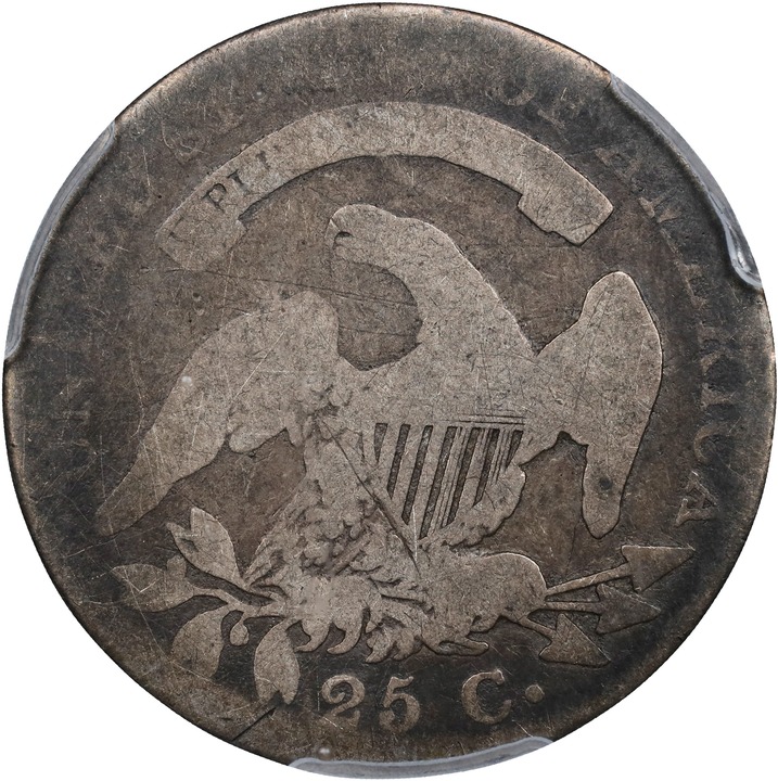 1820 25c Small 0 G6 CAC thumbnail 5