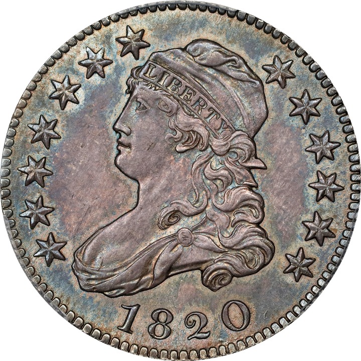 Image for 1820 25c Large 0 MS63 CAC
