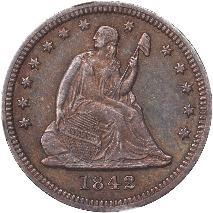 1842-O 25c Large Date MS thumbnail 8