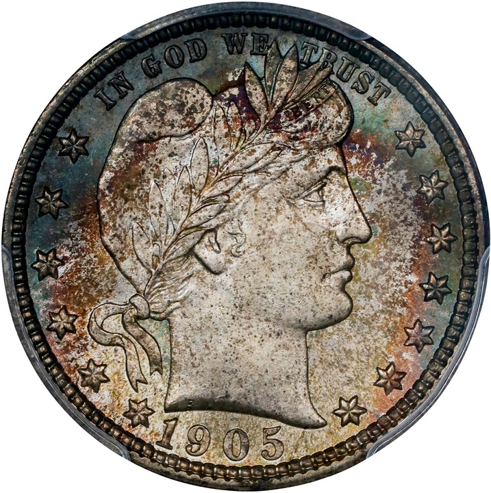 1905 25c MS68 thumbnail 5