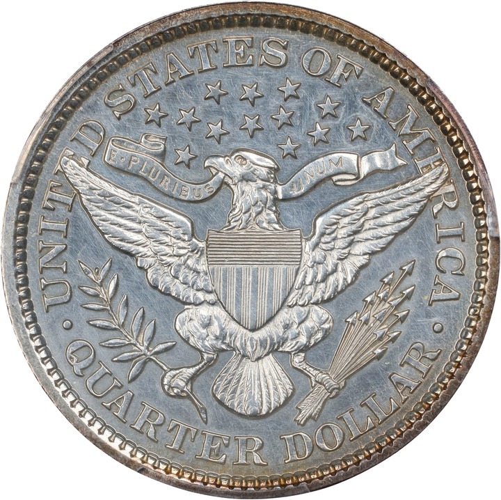 Barber Quarter 25c 1892-1915 [Type] AU58 thumbnail 2