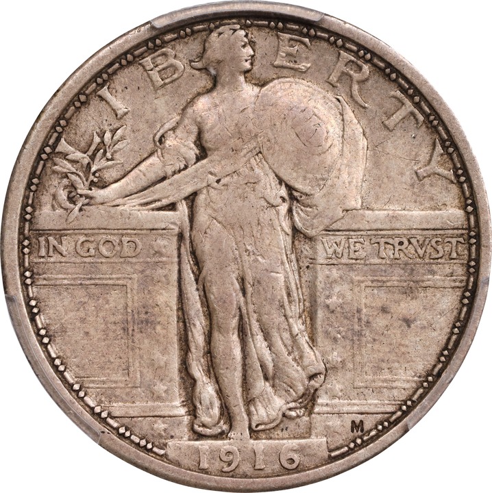 1916 25c Standing Liberty MS thumbnail 9