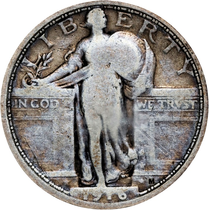 1916 25c Standing Liberty MS thumbnail 10