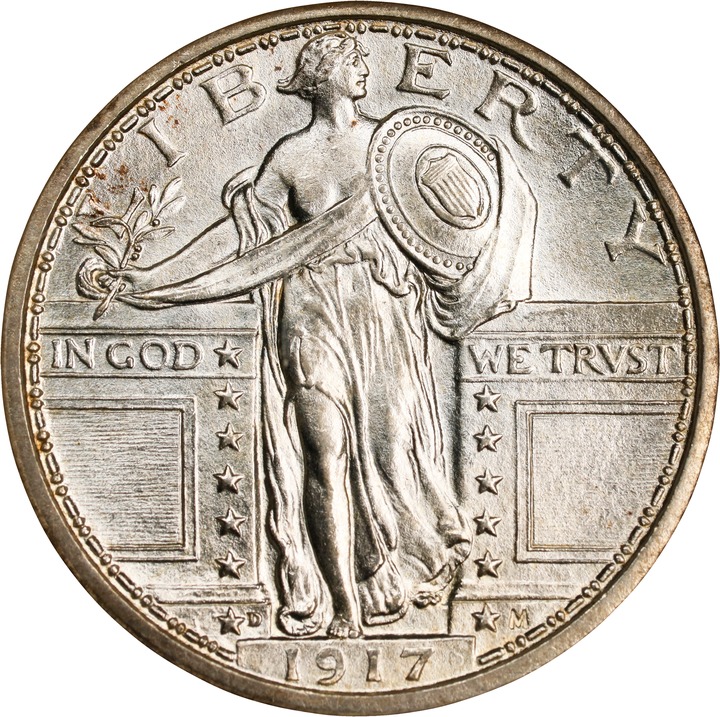 1917-D 25c Type 1 MS FH thumbnail 13
